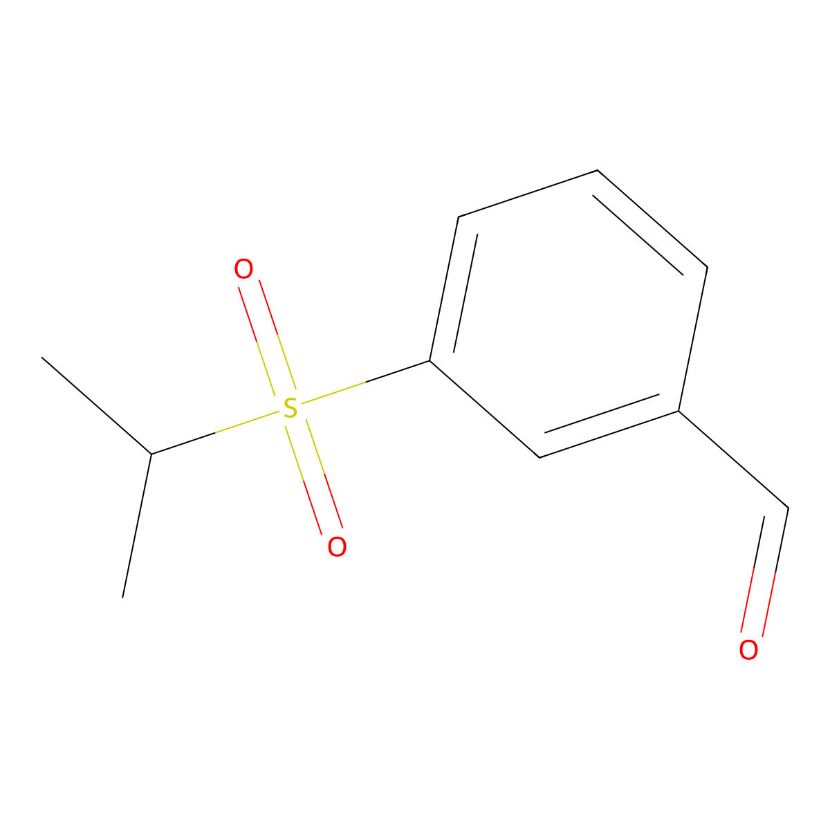 3-(Isopropylsulfonyl)benzaldehyde molecular structure, CAS 1351385-76-6
