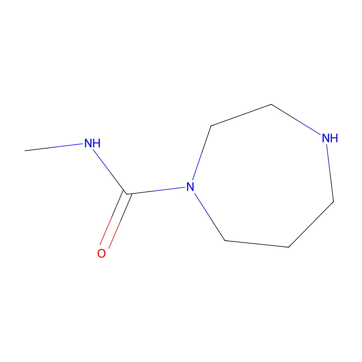 N-Methyl-1,4-diazepane-1-carboxamide molecular structure, CAS 1351386-29-2