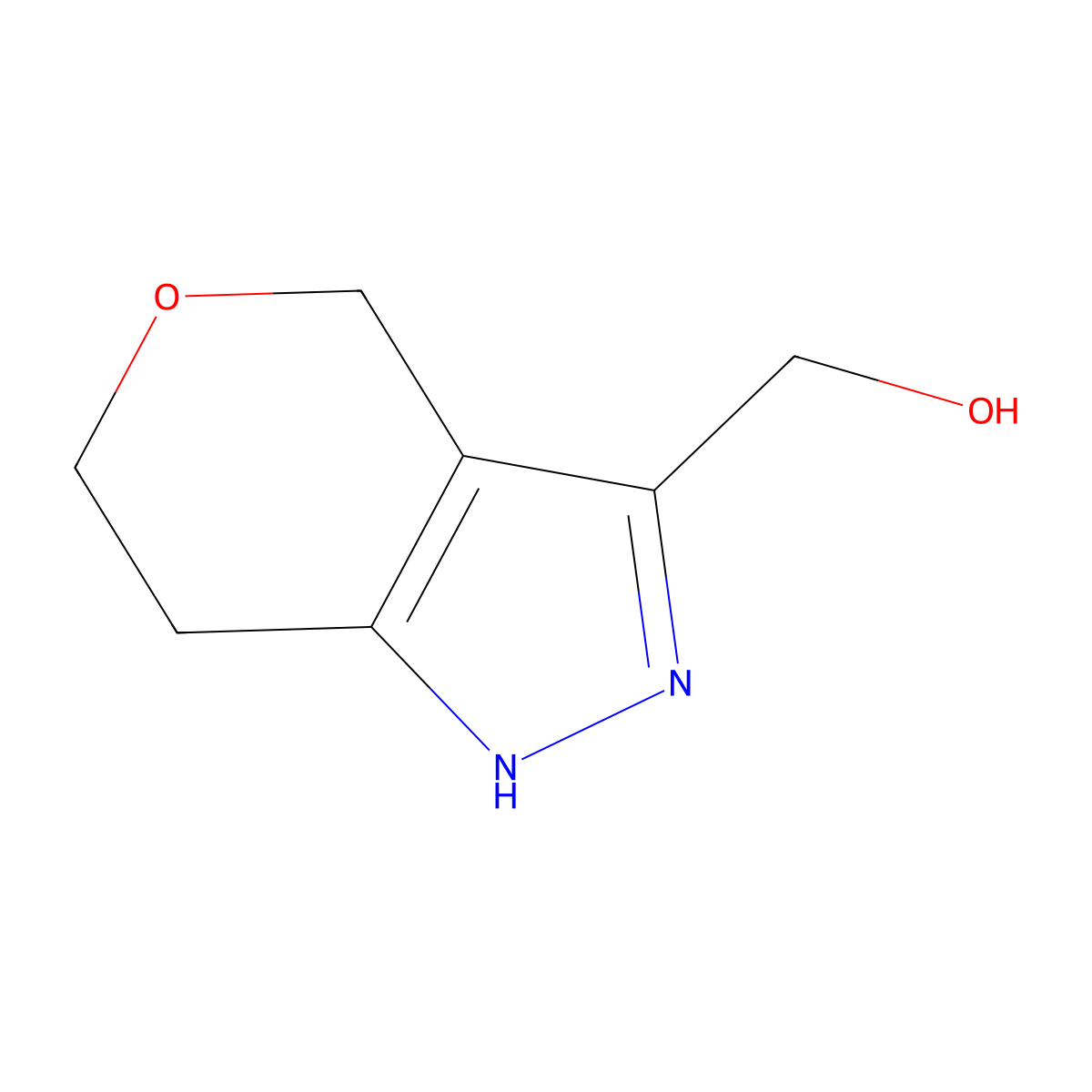 (1,4,6,7-Tetrahydropyrano[4,3-c]pyrazol-3-yl)methanol molecular structure, CAS 1351386-56-5