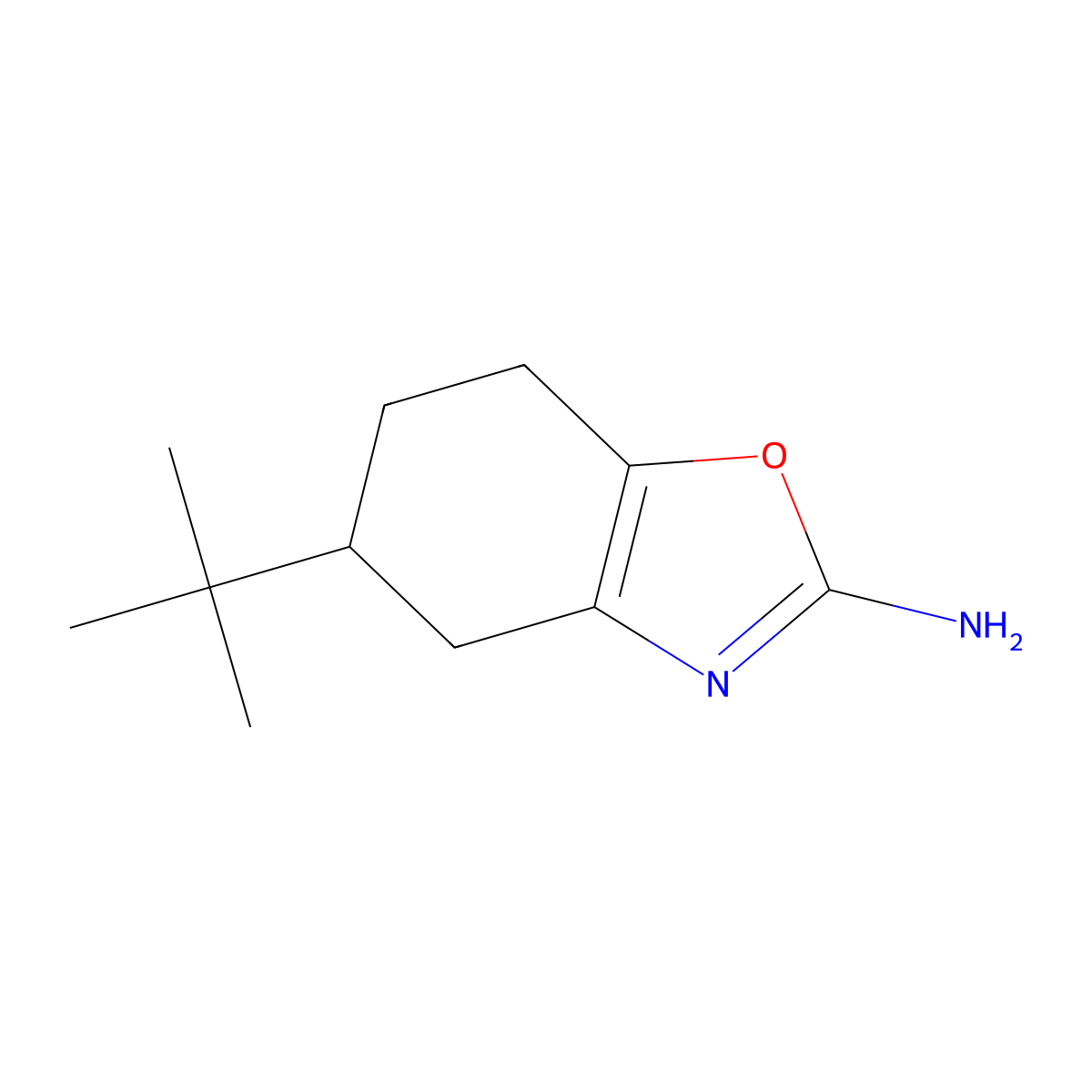 5-(tert-Butyl)-4,5,6,7-tetrahydrobenzo[d]oxazol-2-amine molecular structure, CAS 1351387-05-7