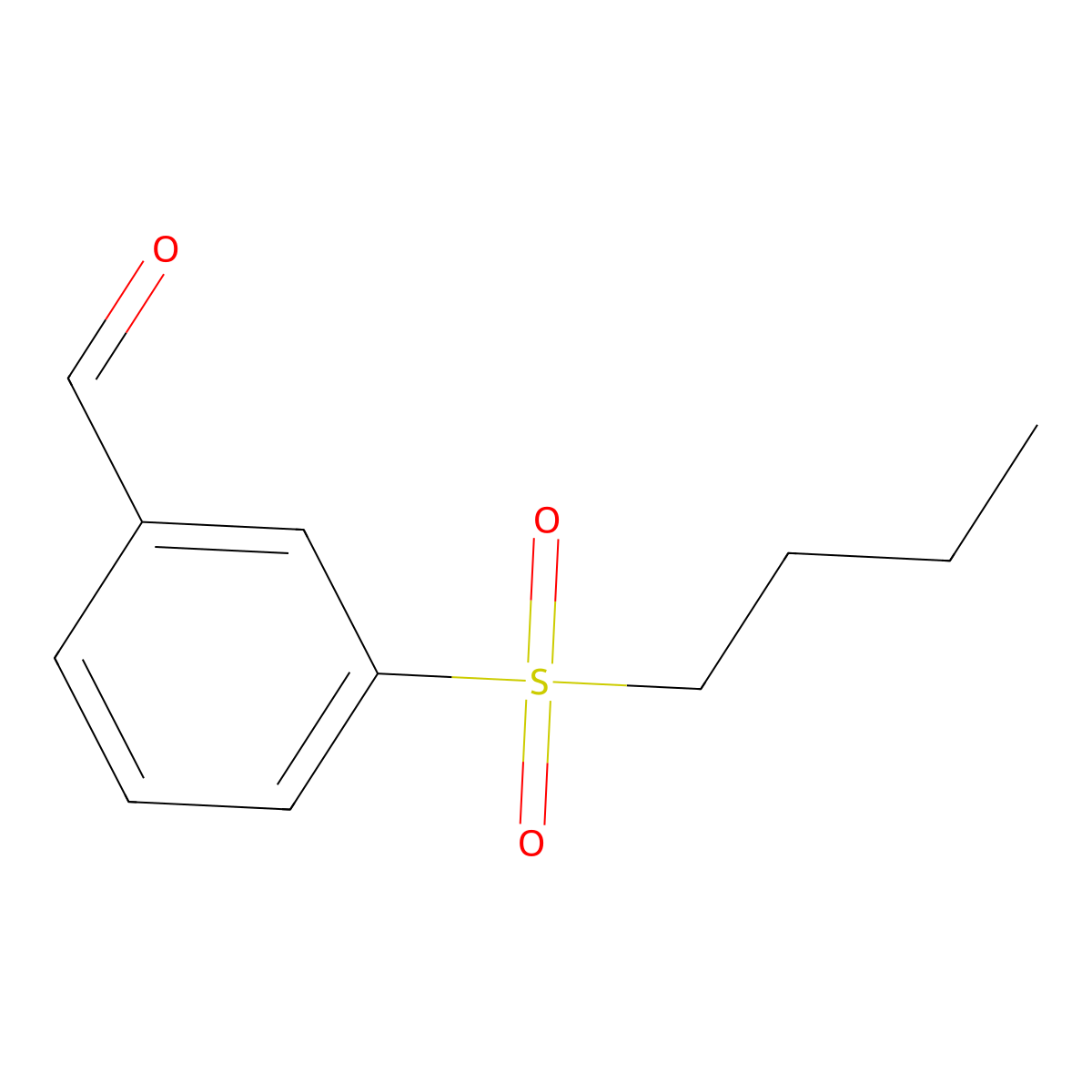 3-(Butylsulfonyl)benzaldehyde molecular structure, CAS 1351392-50-1