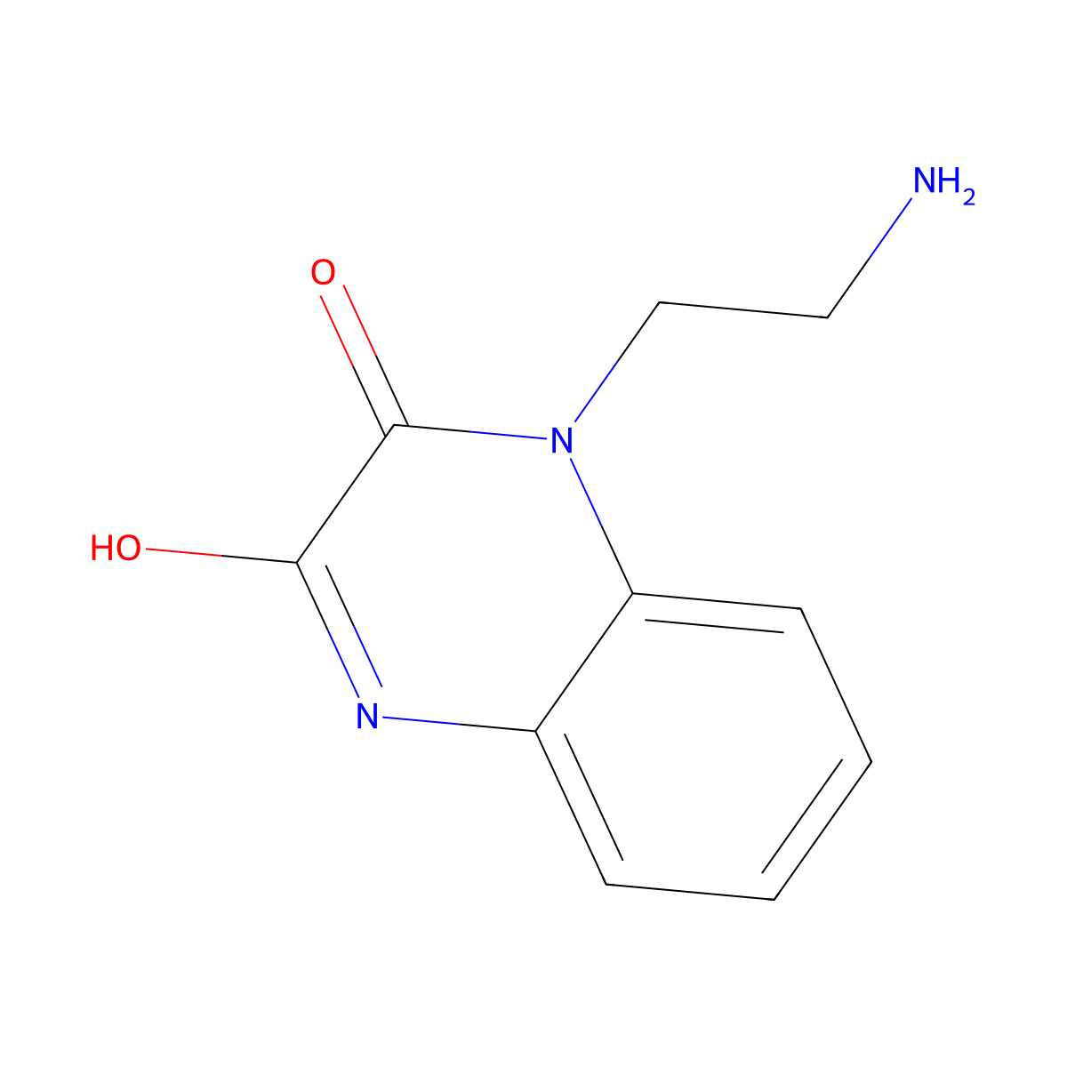 1-(2-aminoethyl)-3-hydroxyquinoxalin-2(1H)-one molecular structure, CAS 1351393-90-2
