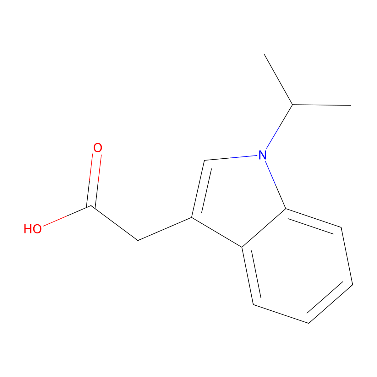 (1-Isopropyl-1H-indol-3-yl)acetic acid molecular structure, CAS 1351393-96-8