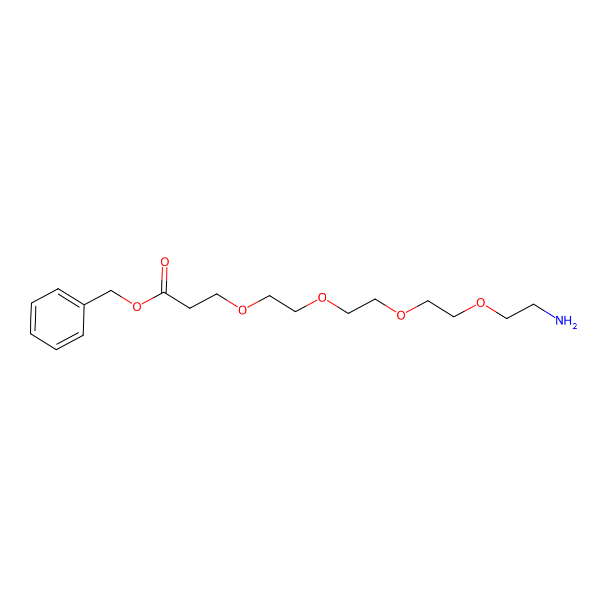 Amino-PEG4-benzyl ester molecular structure, CAS 1351397-21-1