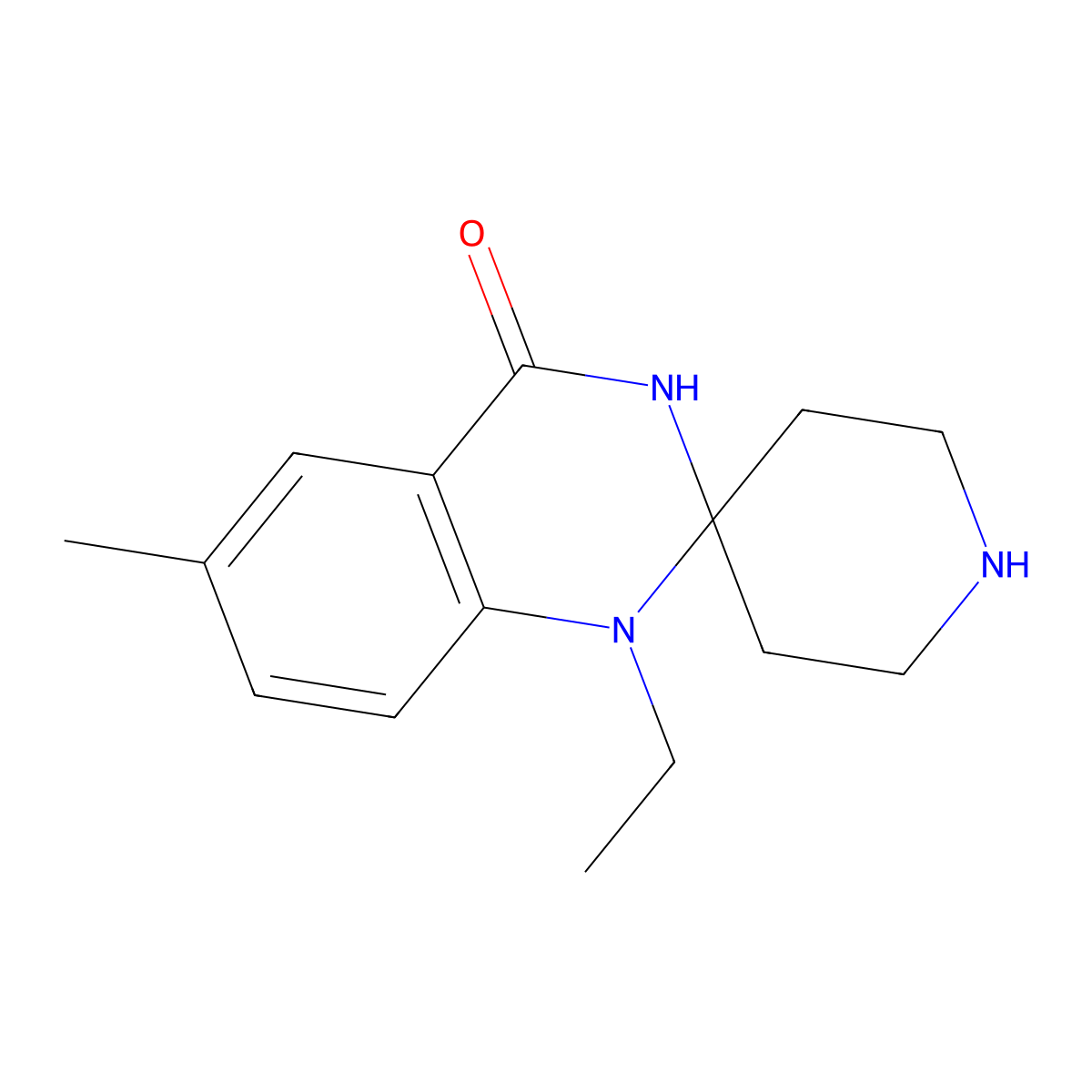 1'-ethyl-6'-methyl-1'H-spiro[piperidine-4,2'-quinazolin]-4'(3'H)-one molecular structure, CAS 1351398-03-2
