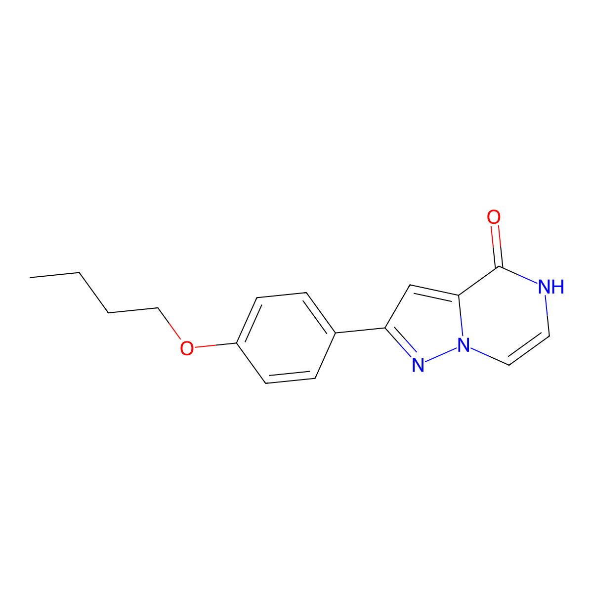 2-(4-butoxyphenyl)pyrazolo[1,5-a]pyrazin-4(5H)-one molecular structure, CAS 1351398-32-7