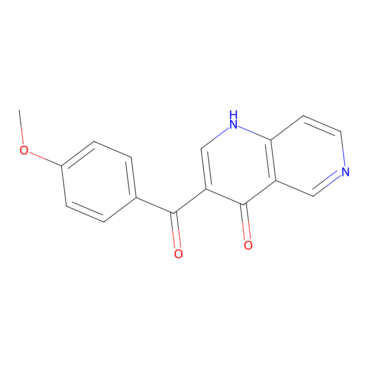 3-(4-methoxybenzoyl)-1,6-naphthyridin-4(1H)-one molecular structure, CAS 1351398-56-5
