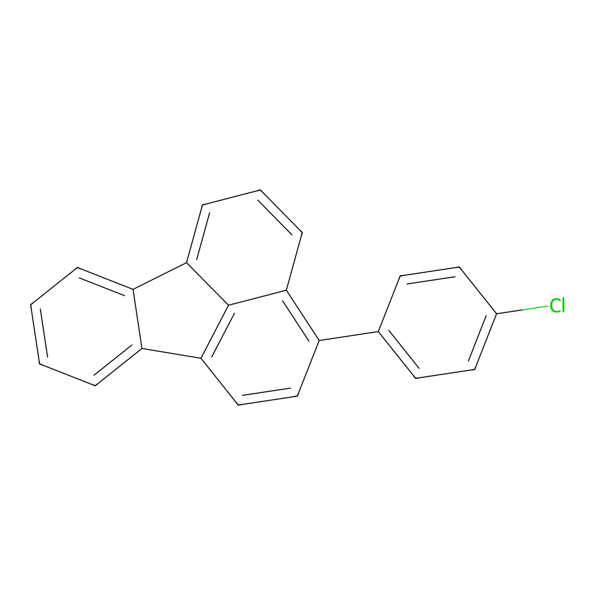 3-(4-Chlorophenyl)fluoranthene molecular structure, CAS 1351407-90-3