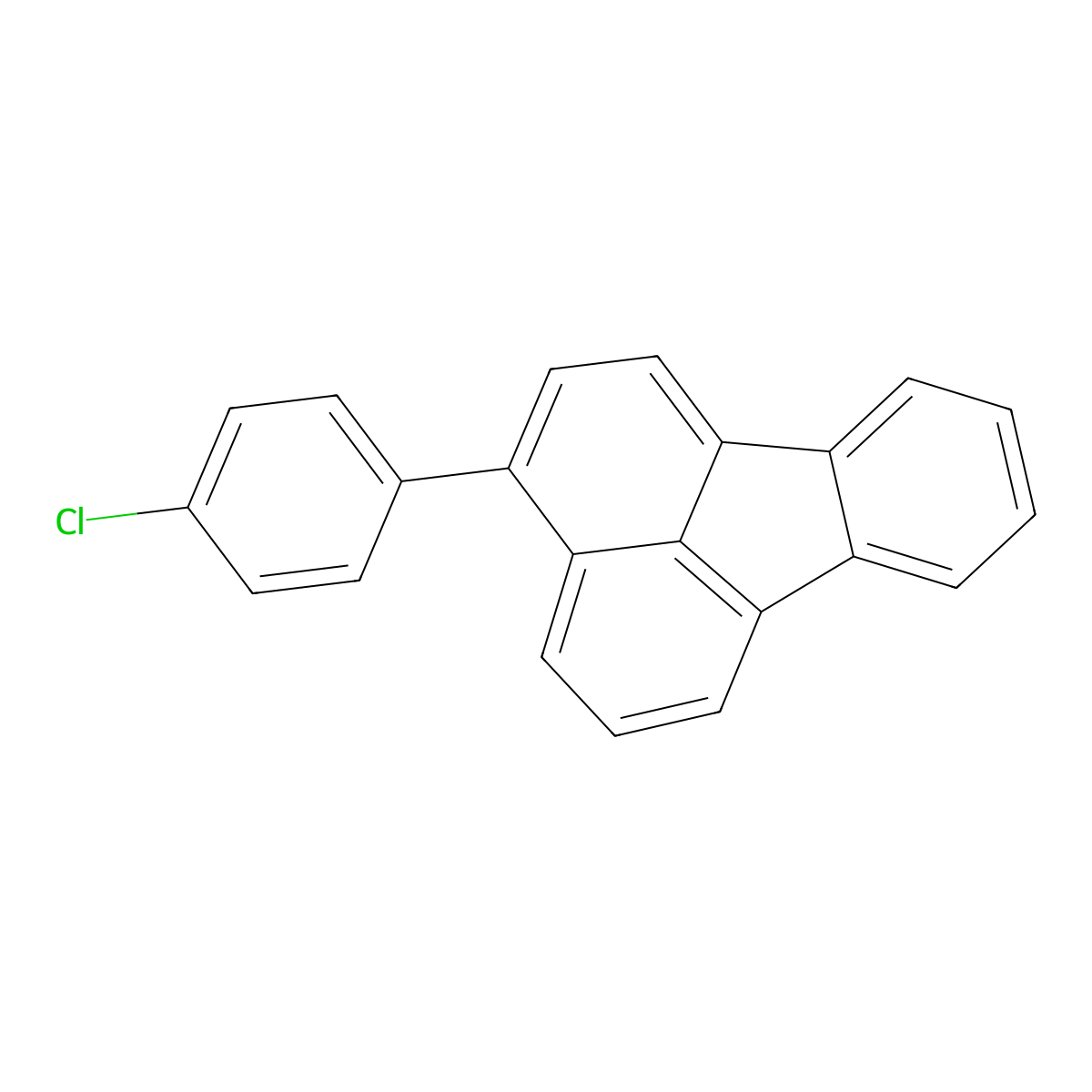 3-(4-Chlorophenyl)fluoranthene molecular structure, CAS 1351407-90-3