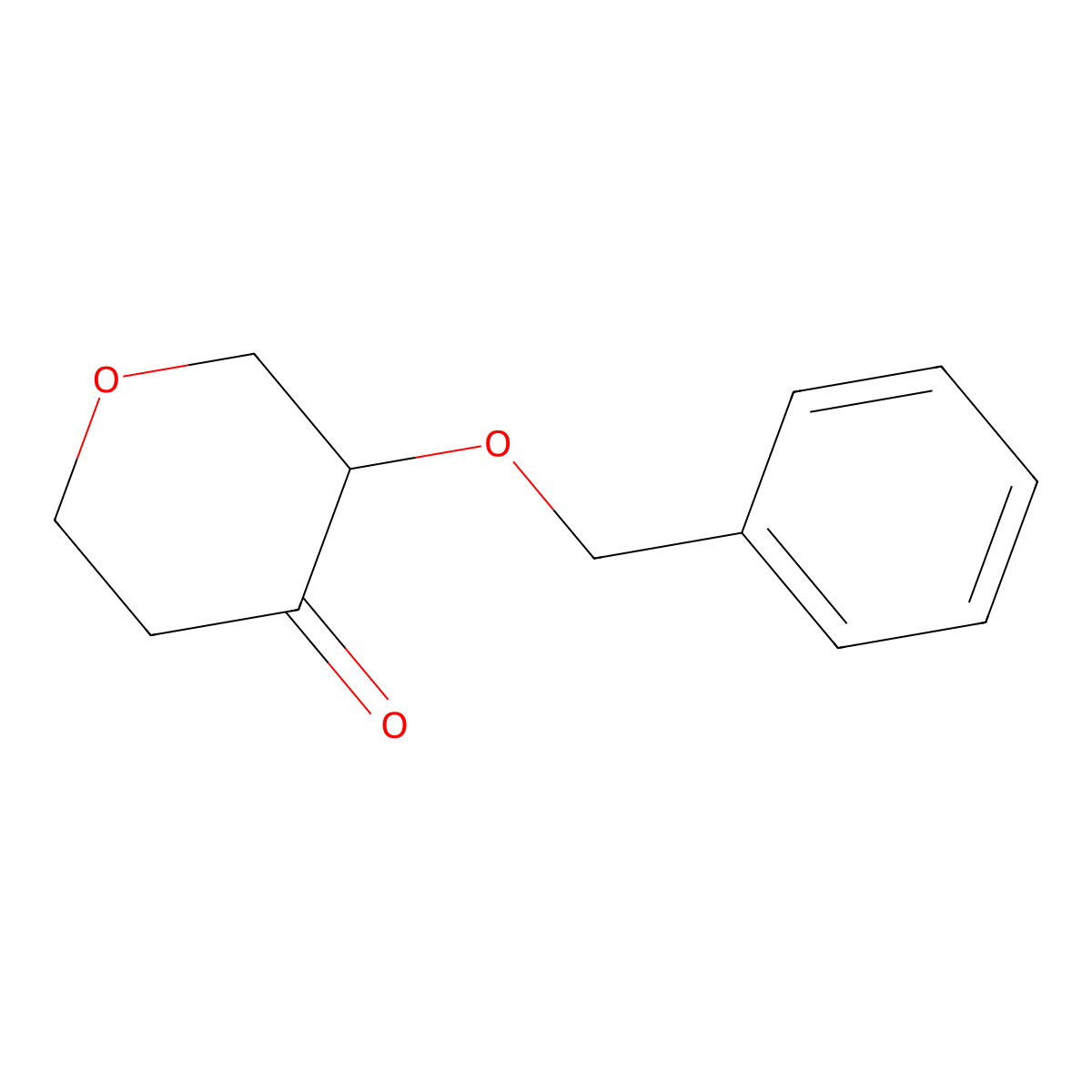 3-(Benzyloxy)oxan-4-one molecular structure, CAS 1351450-56-0