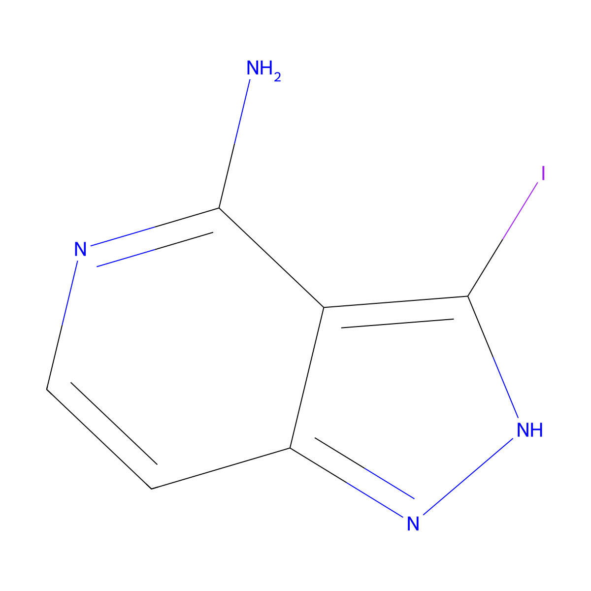 3-iodo-1H-pyrazolo[4,3-c]pyridin-4-amine molecular structure, CAS 1351479-27-0