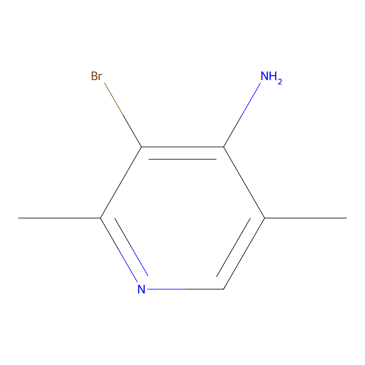 3-Bromo-2,5-dimethylpyridin-4-amine molecular structure, CAS 1351516-43-2
