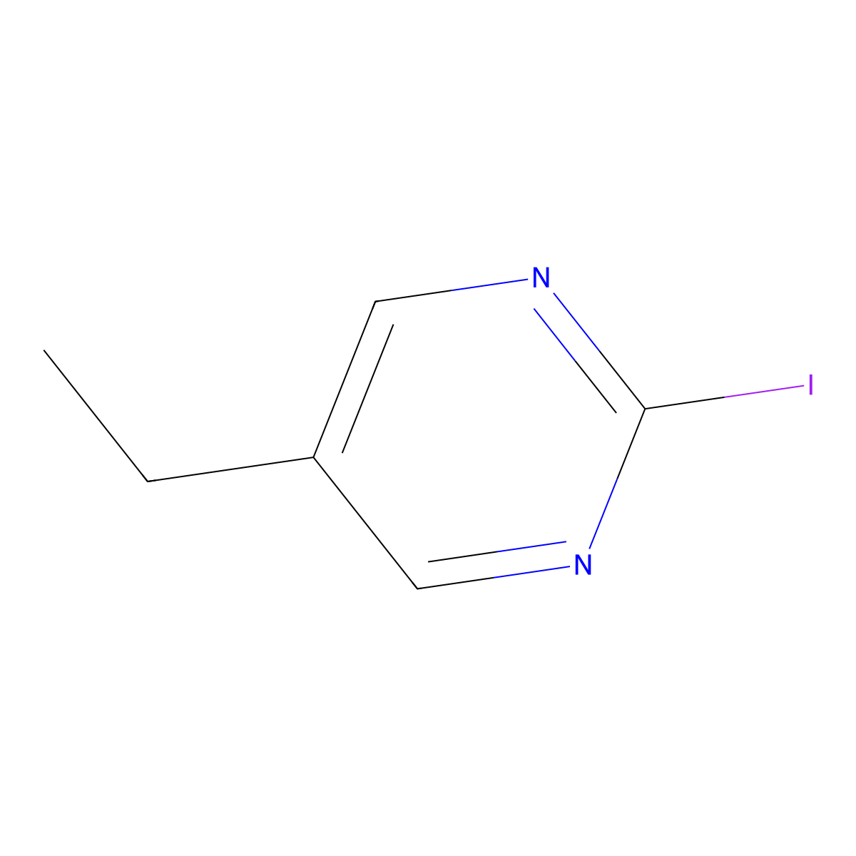 5-Ethyl-2-iodopyrimidine molecular structure, CAS 1351533-03-3