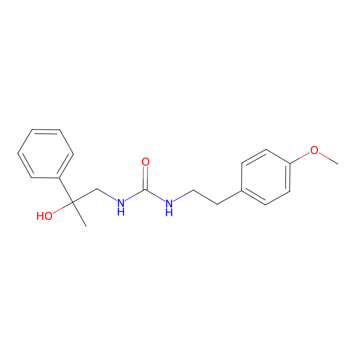 1-(2-Hydroxy-2-phenylpropyl)-3-(4-methoxyphenethyl)urea molecular structure, CAS 1351584-86-5