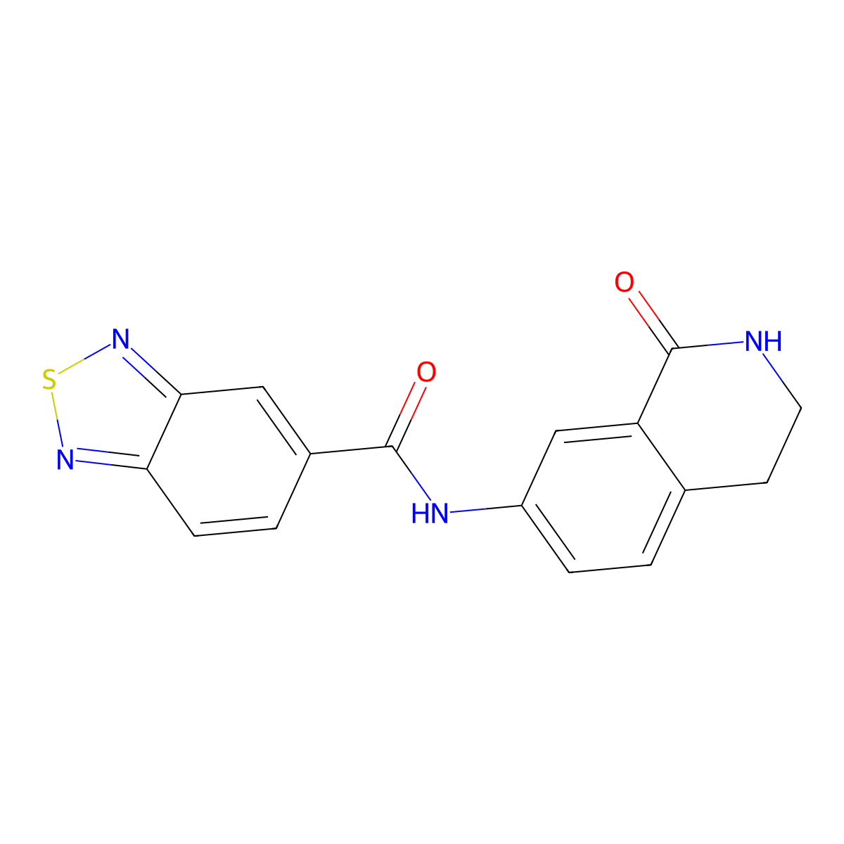 N-(1-oxo-1,2,3,4-tetrahydroisoquinolin-7-yl)benzo[c][1,2,5]thiadiazole-5-carboxamide molecular structure, CAS 1351590-71-0