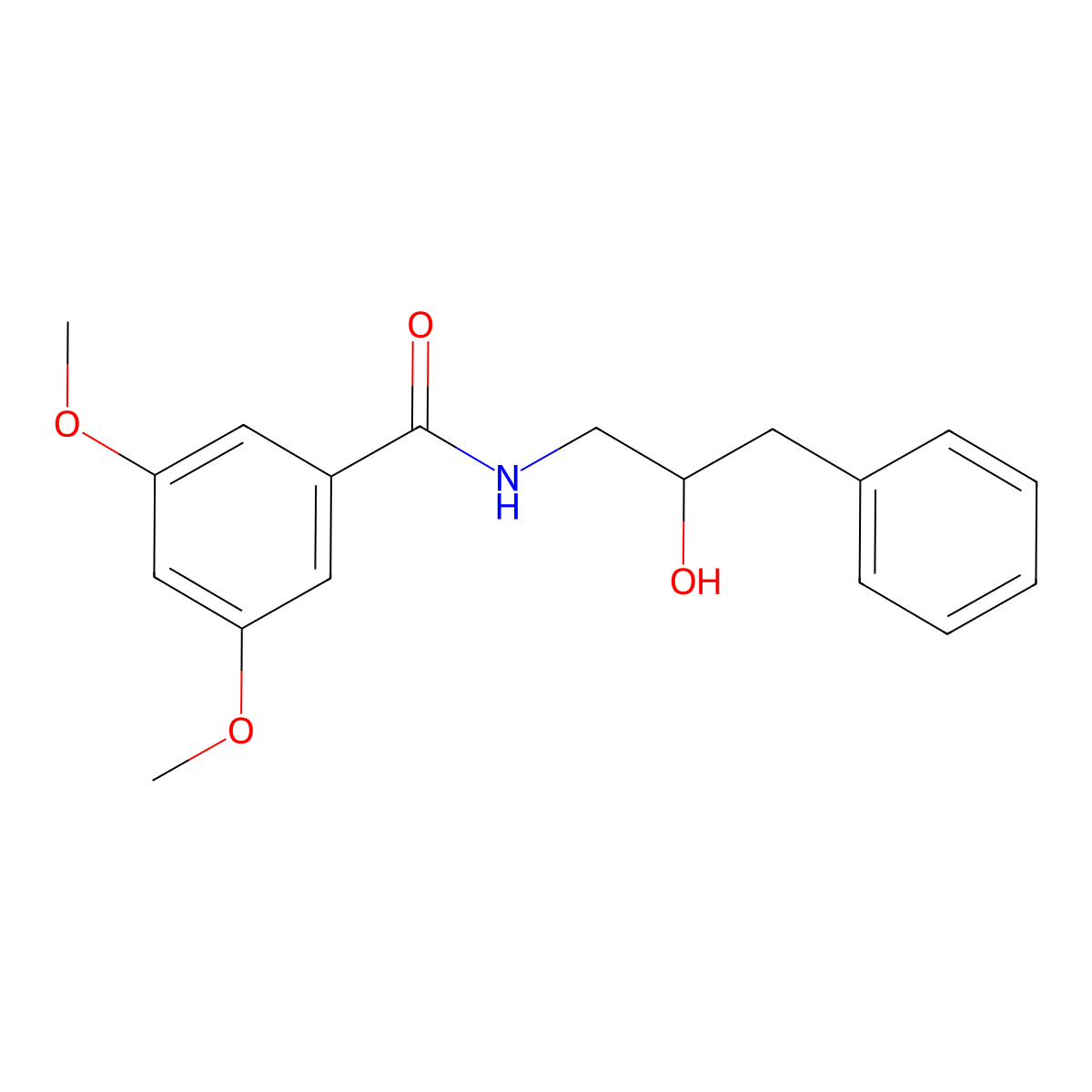 N-(2-hydroxy-3-phenylpropyl)-3,5-dimethoxybenzamide molecular structure, CAS 1351591-76-8