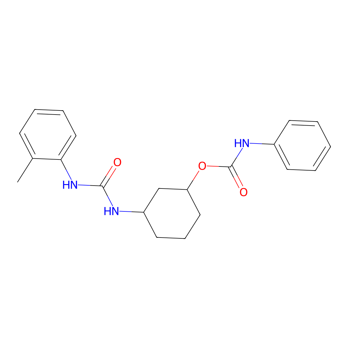 3-(3-(o-Tolyl)ureido)cyclohexyl phenylcarbamate molecular structure, CAS 1351596-77-4