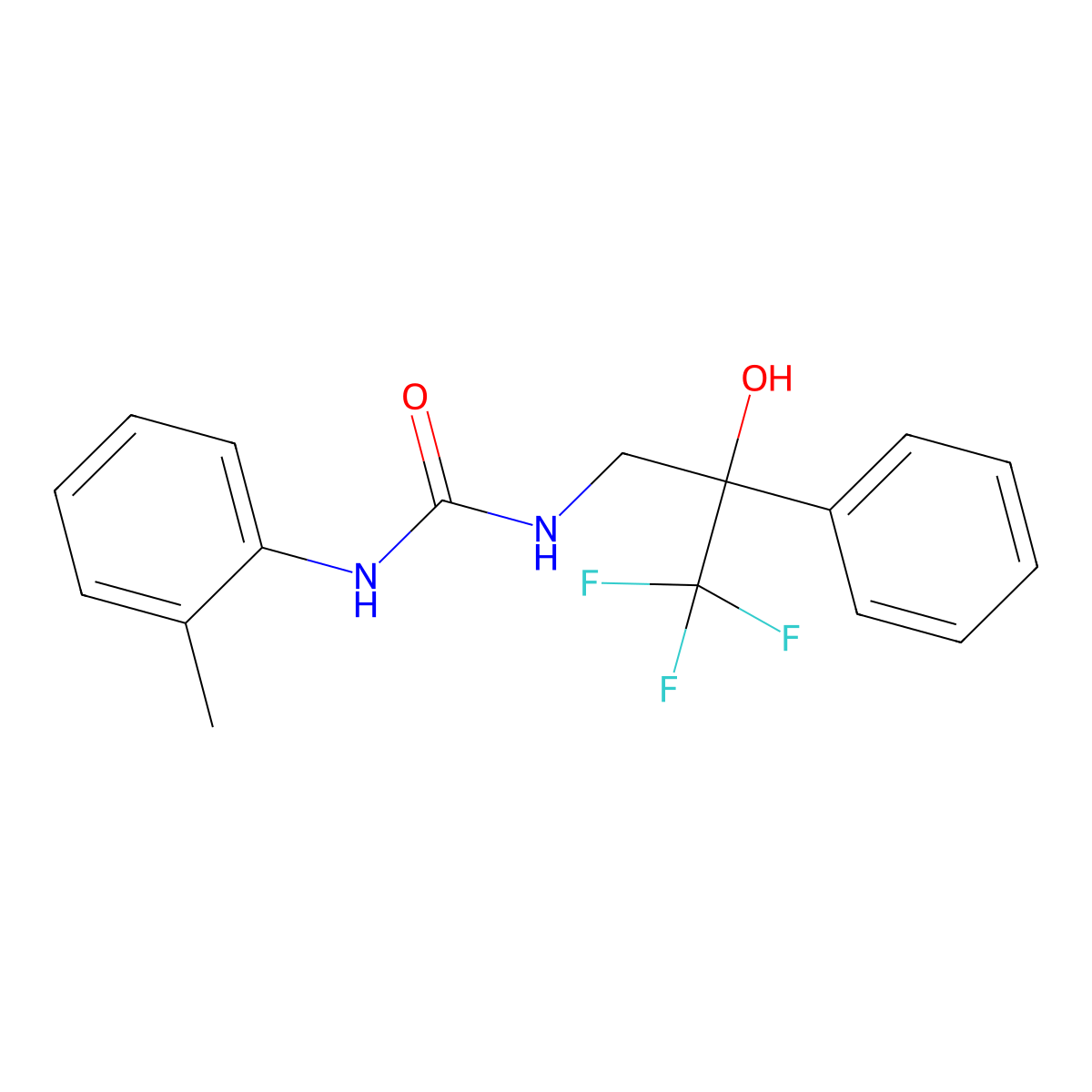 1-(o-Tolyl)-3-(3,3,3-trifluoro-2-hydroxy-2-phenylpropyl)urea molecular structure, CAS 1351598-08-7