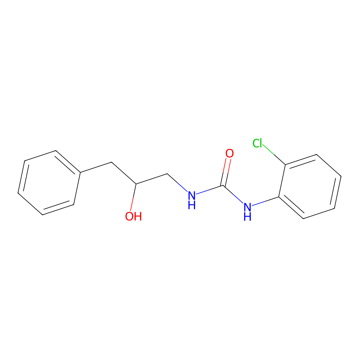 1-(2-Chlorophenyl)-3-(2-hydroxy-3-phenylpropyl)urea molecular structure, CAS 1351599-91-1