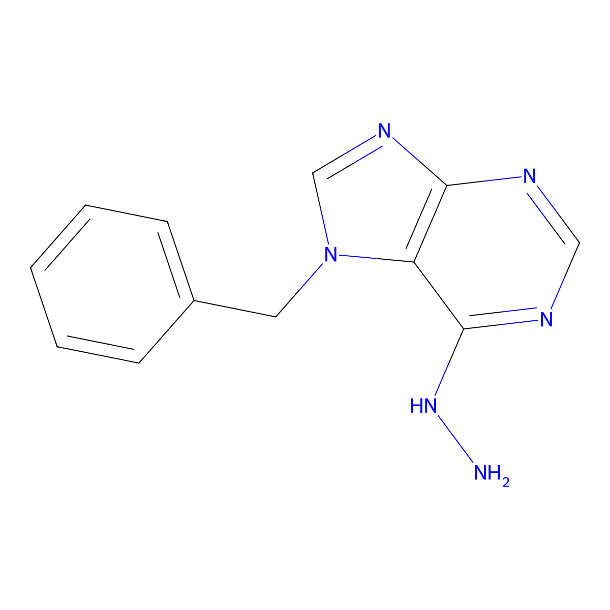 7-Benzyl-6-hydrazinyl-7h-purine molecular structure, CAS 13516-49-9