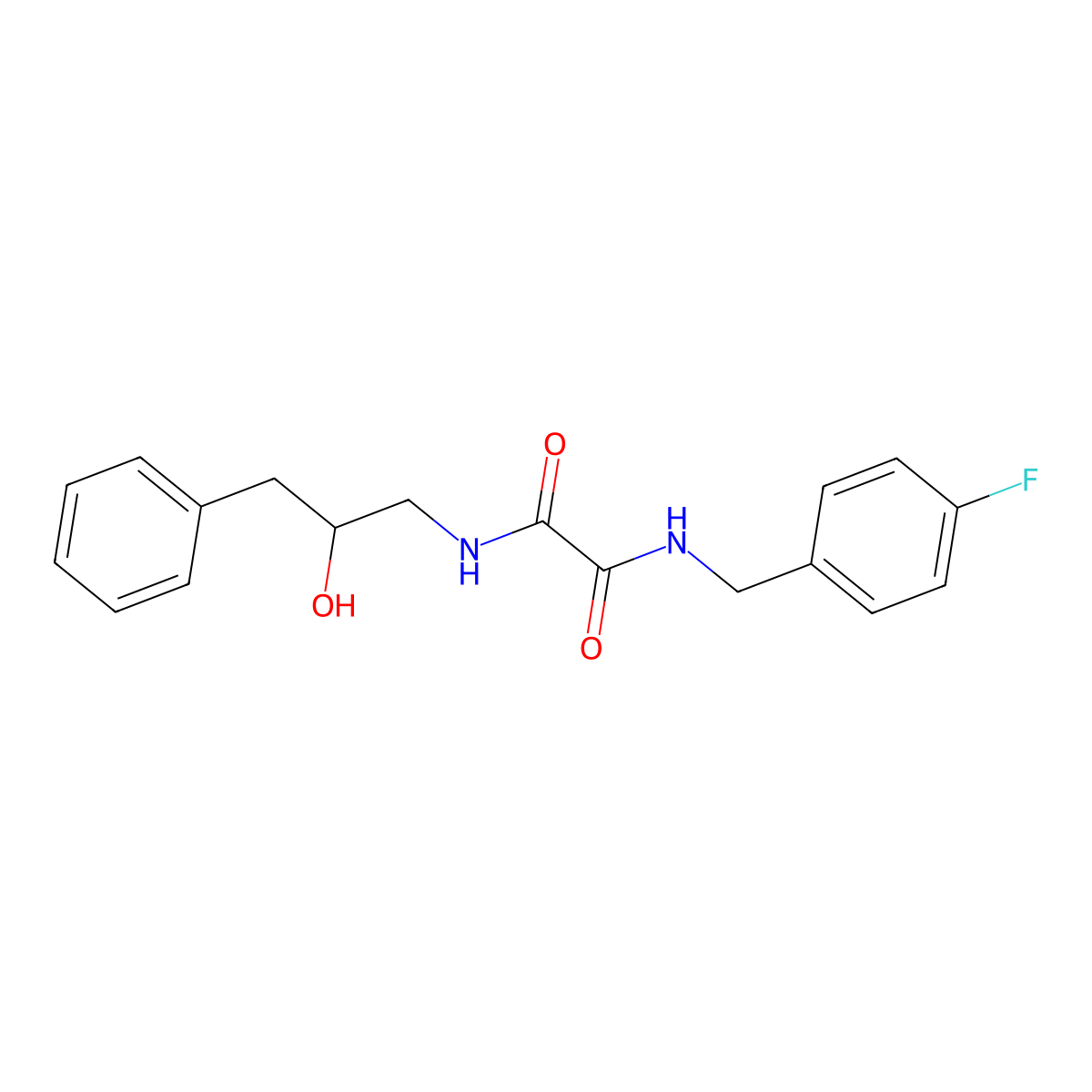 N1-(4-fluorobenzyl)-N2-(2-hydroxy-3-phenylpropyl)oxalamide molecular structure, CAS 1351605-56-5