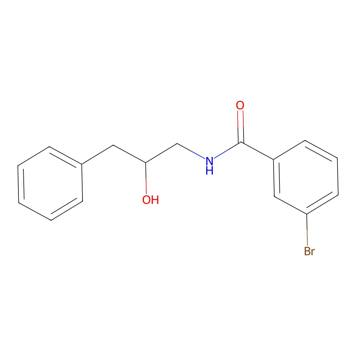 3-bromo-N-(2-hydroxy-3-phenylpropyl)benzamide molecular structure, CAS 1351606-93-3