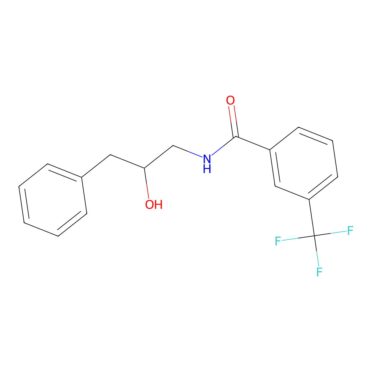 N-(2-hydroxy-3-phenylpropyl)-3-(trifluoromethyl)benzamide molecular structure, CAS 1351607-56-1