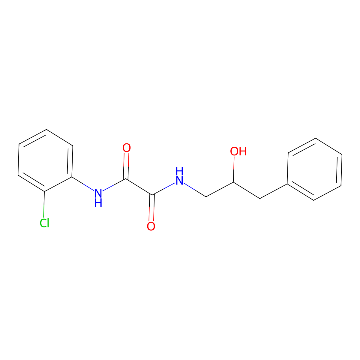 N1-(2-chlorophenyl)-N2-(2-hydroxy-3-phenylpropyl)oxalamide molecular structure, CAS 1351608-48-4