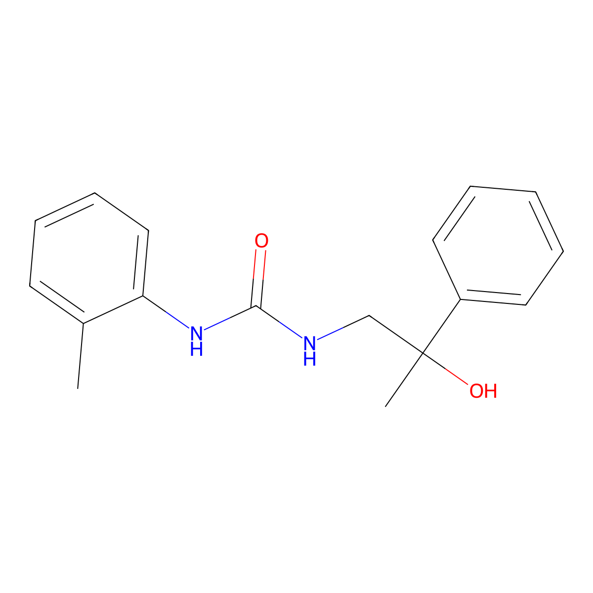 1-(2-Hydroxy-2-phenylpropyl)-3-(o-tolyl)urea molecular structure, CAS 1351608-80-4