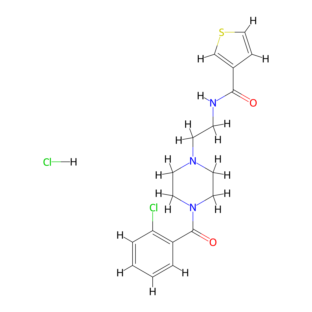 N-{2-[4-(2-Chlorobenzoyl)piperazin-1-YL]ethyl}thiophene-3-carboxamide hydrochloride molecular structure, CAS 1351609-41-0