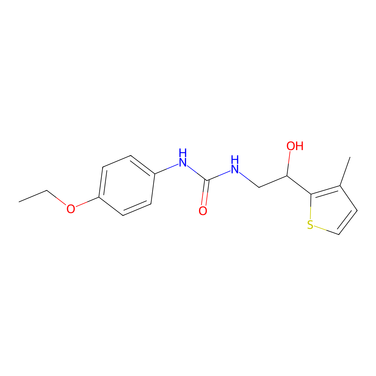 1-(4-Ethoxyphenyl)-3-[2-hydroxy-2-(3-methylthiophen-2-yl)ethyl]urea molecular structure, CAS 1351613-38-1
