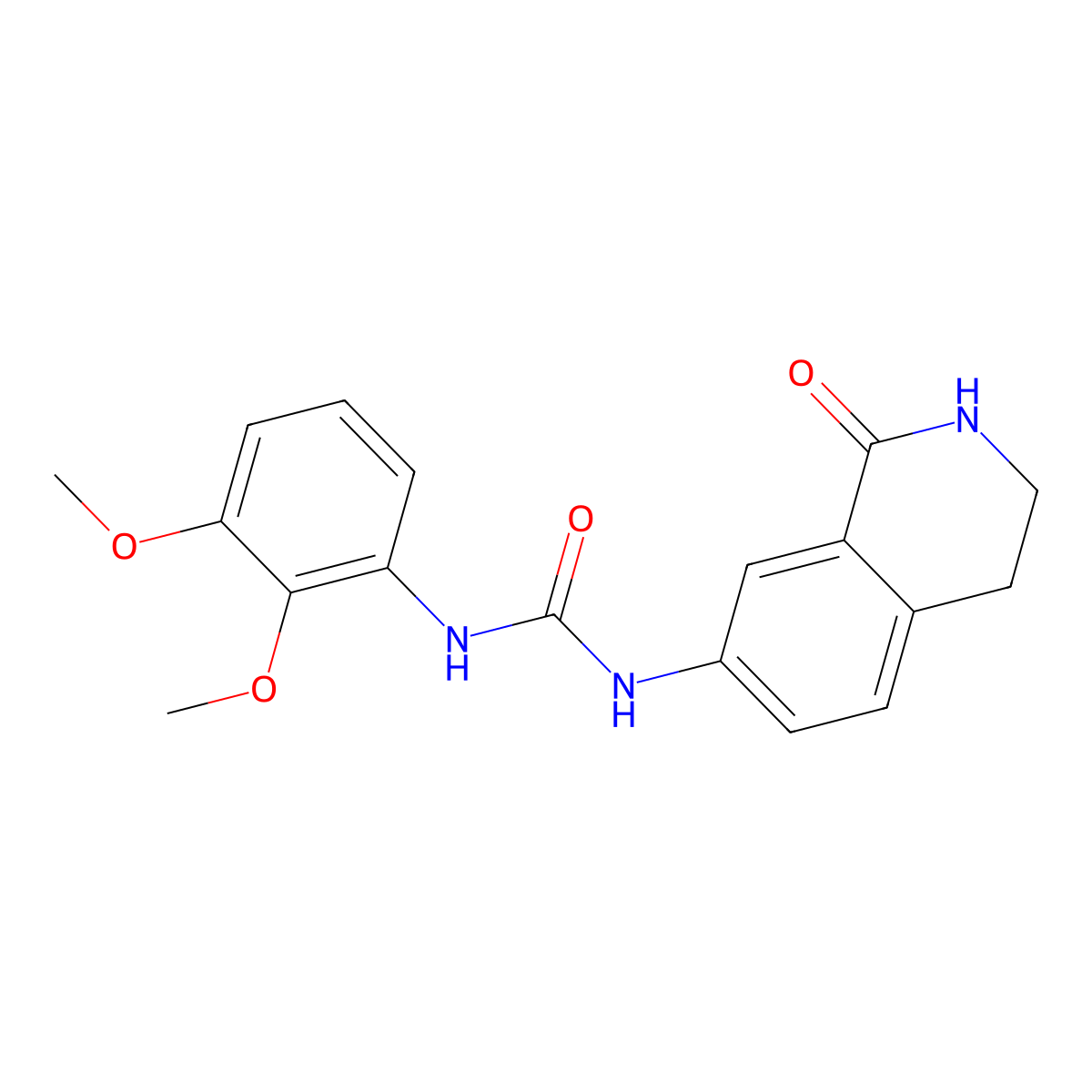 1-(2,3-Dimethoxyphenyl)-3-(1-oxo-1,2,3,4-tetrahydroisoquinolin-7-yl)urea molecular structure, CAS 1351615-07-0