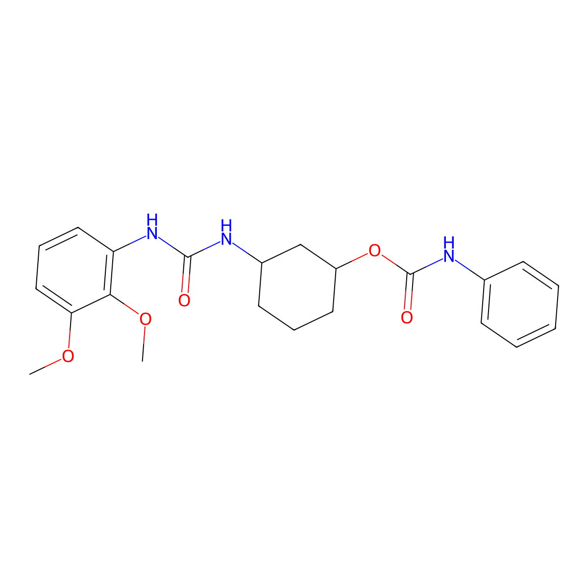 3-(3-(2,3-Dimethoxyphenyl)ureido)cyclohexyl phenylcarbamate molecular structure, CAS 1351615-75-2