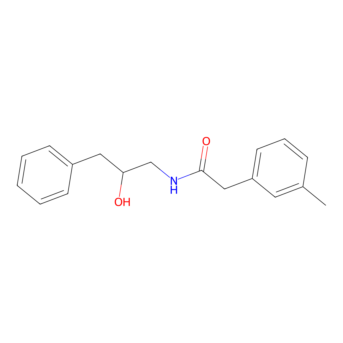 N-(2-hydroxy-3-phenylpropyl)-2-(m-tolyl)acetamide molecular structure, CAS 1351616-11-9