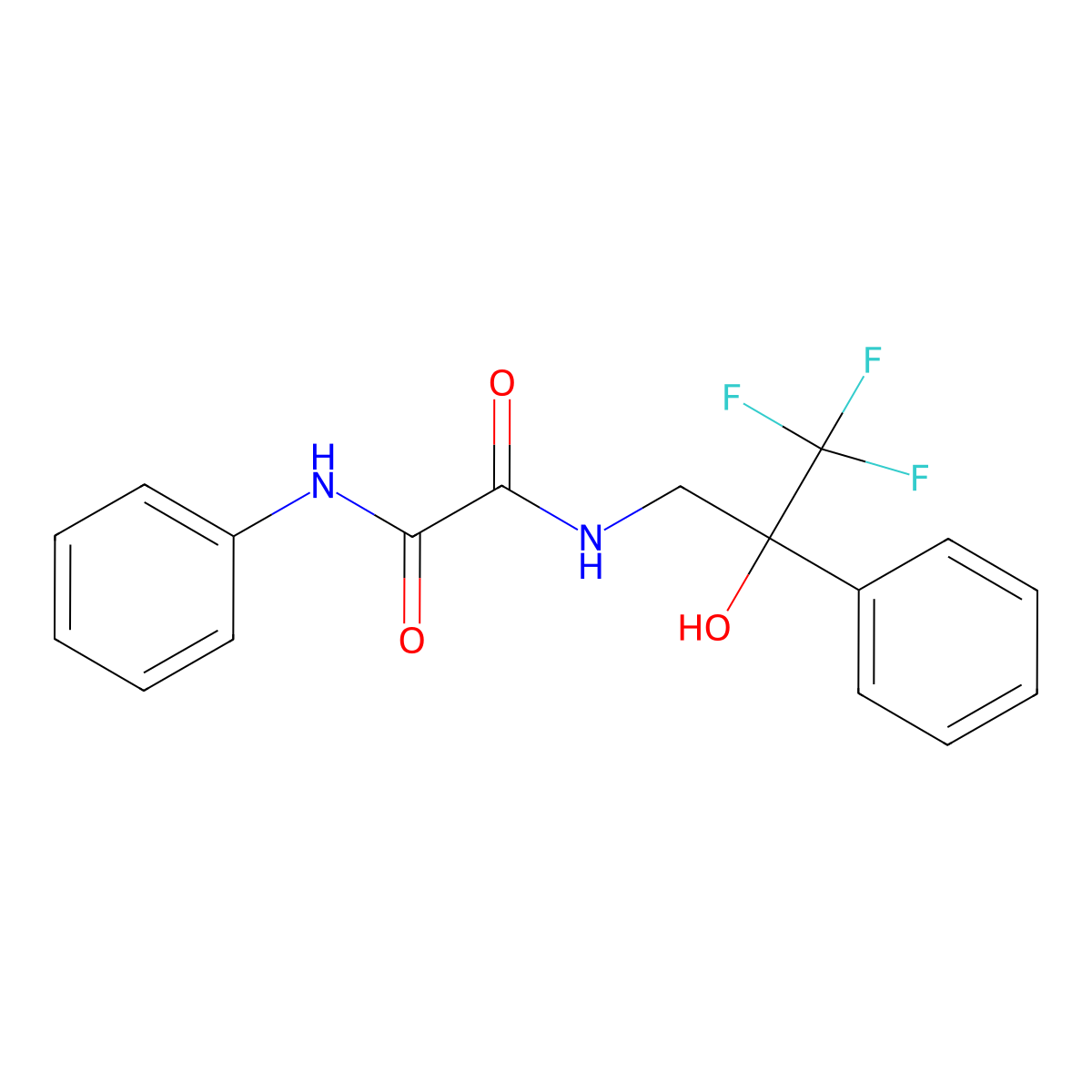 N1-phenyl-N2-(3,3,3-trifluoro-2-hydroxy-2-phenylpropyl)oxalamide molecular structure, CAS 1351616-13-1