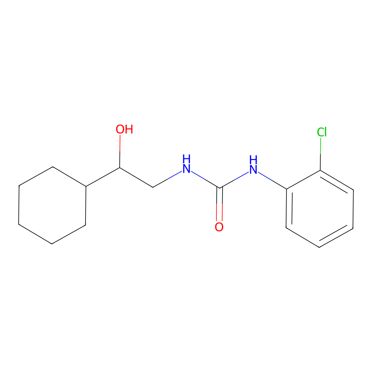 1-(2-Chlorophenyl)-3-(2-cyclohexyl-2-hydroxyethyl)urea molecular structure, CAS 1351616-69-7