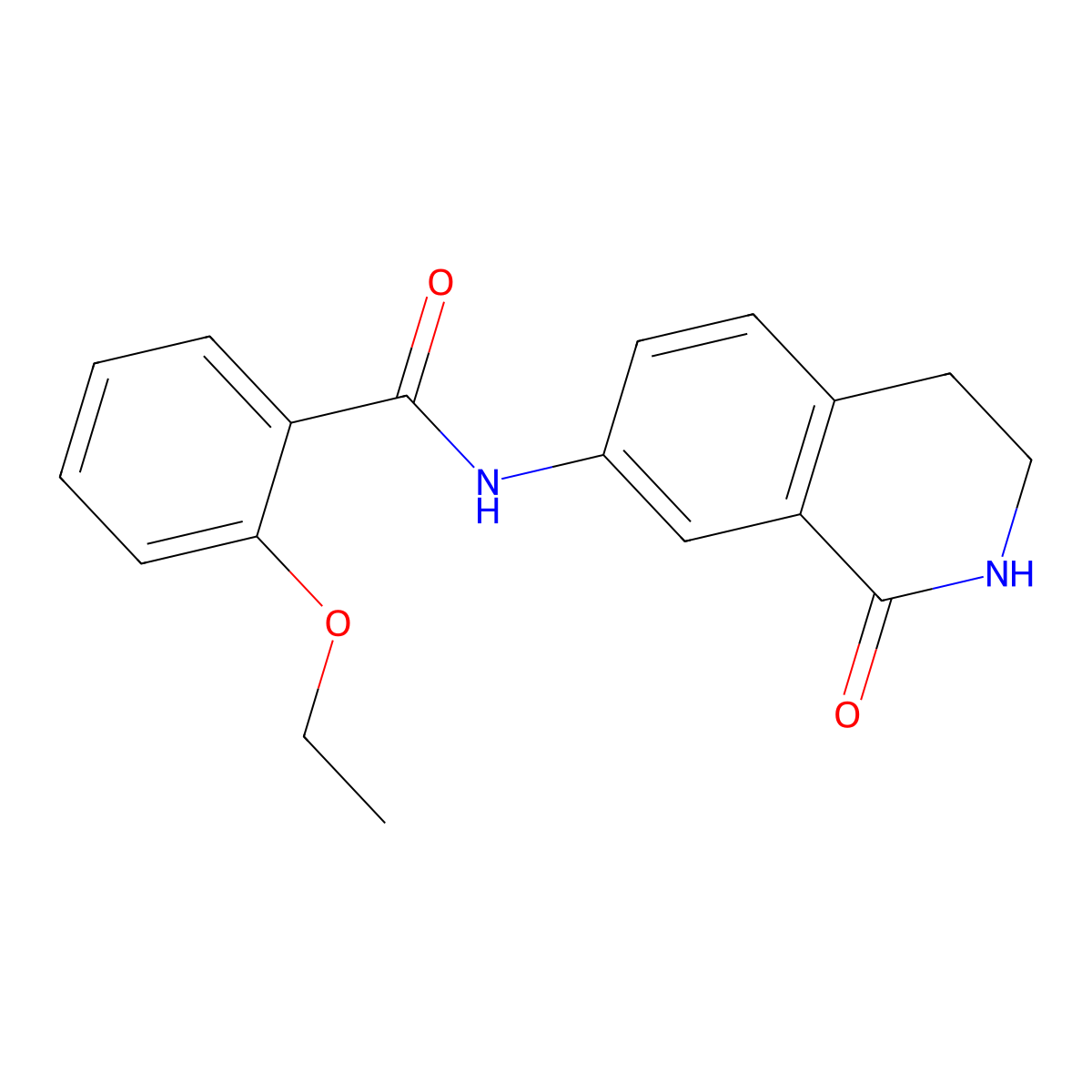 2-ethoxy-N-(1-oxo-1,2,3,4-tetrahydroisoquinolin-7-yl)benzamide molecular structure, CAS 1351616-85-7