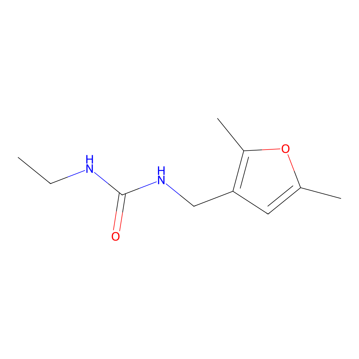 1-[(2,5-Dimethylfuran-3-yl)methyl]-3-ethylurea molecular structure, CAS 1351616-91-5