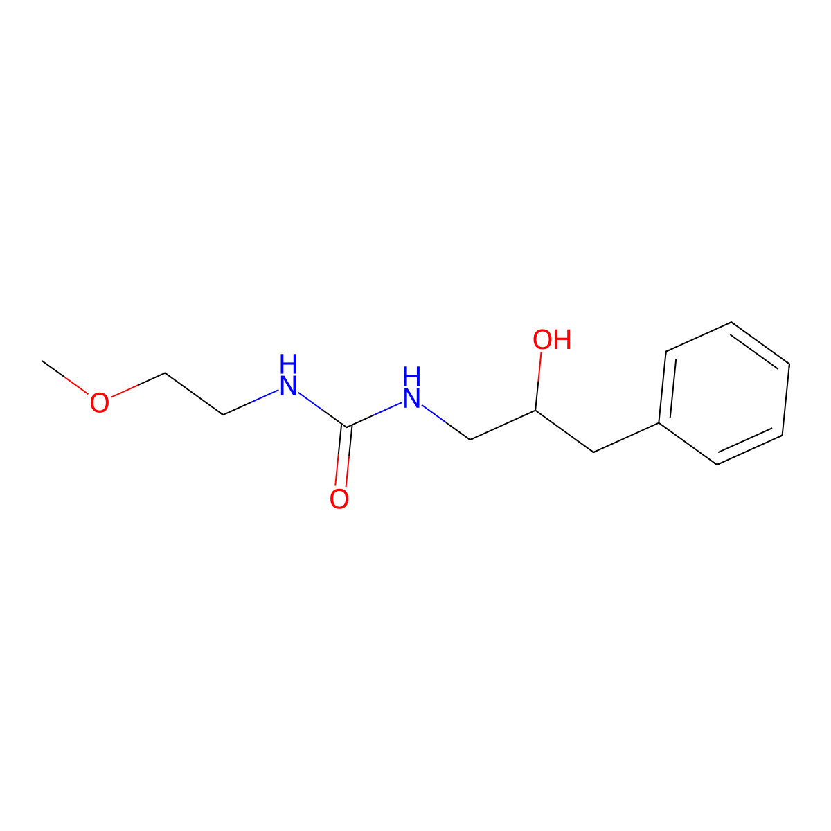 1-(2-Hydroxy-3-phenylpropyl)-3-(2-methoxyethyl)urea molecular structure, CAS 1351618-27-3