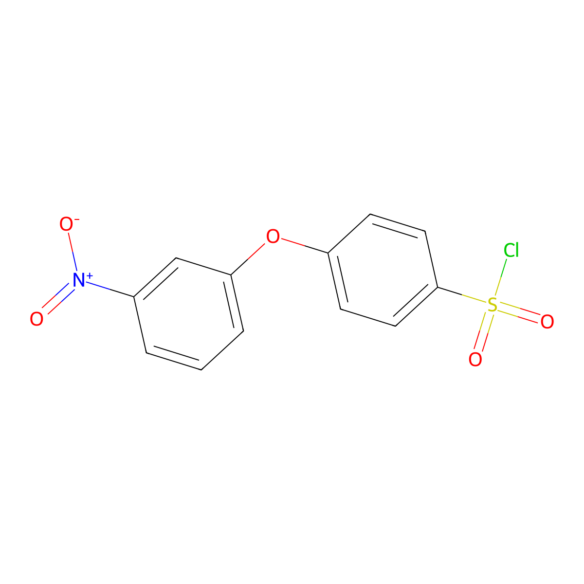 4-(3-Nitrophenoxy)benzenesulfonyl chloride molecular structure, CAS 1351619-22-1