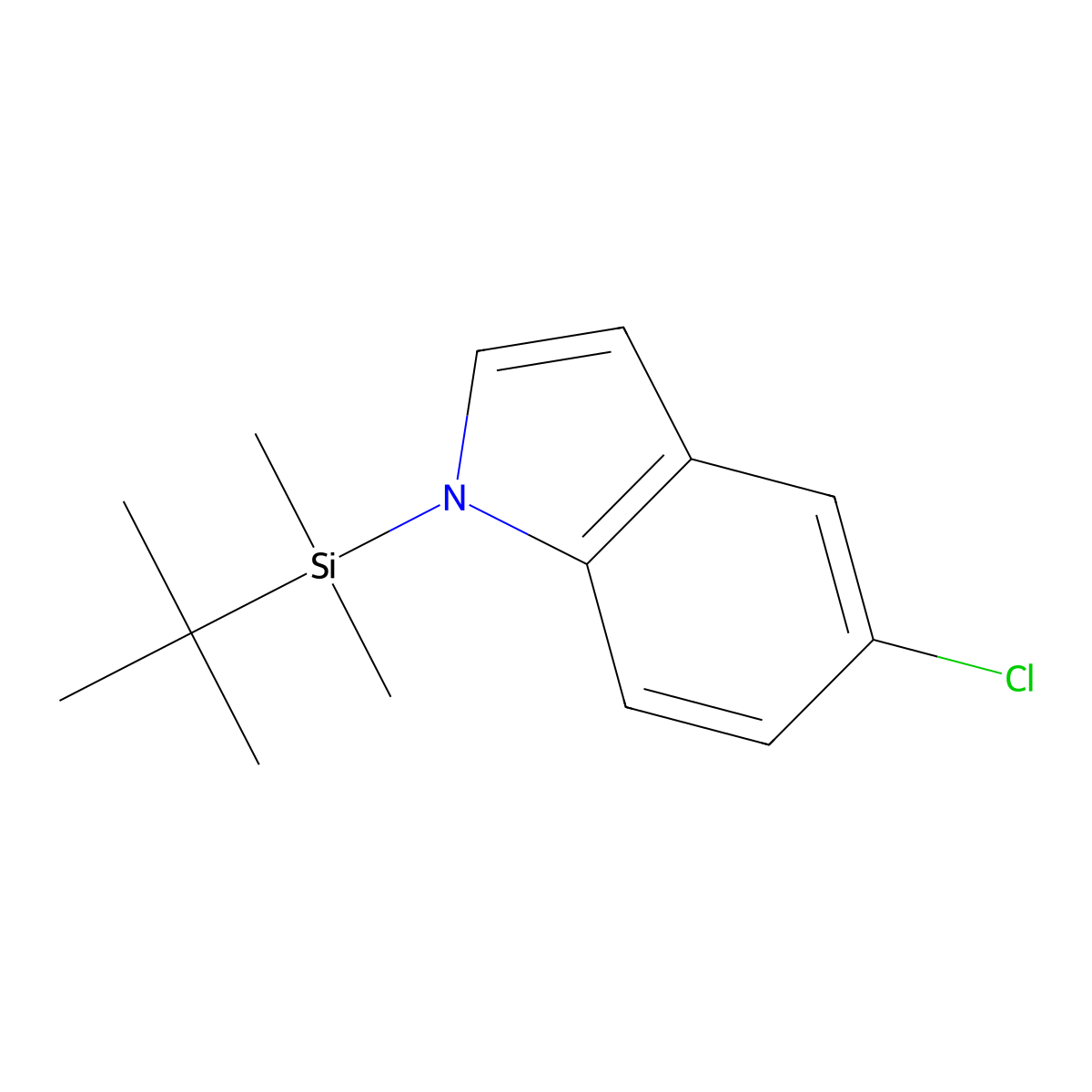 1-(tert-butyldimethylsilyl)-5-chloro-1H-indole molecular structure, CAS 1351619-90-3