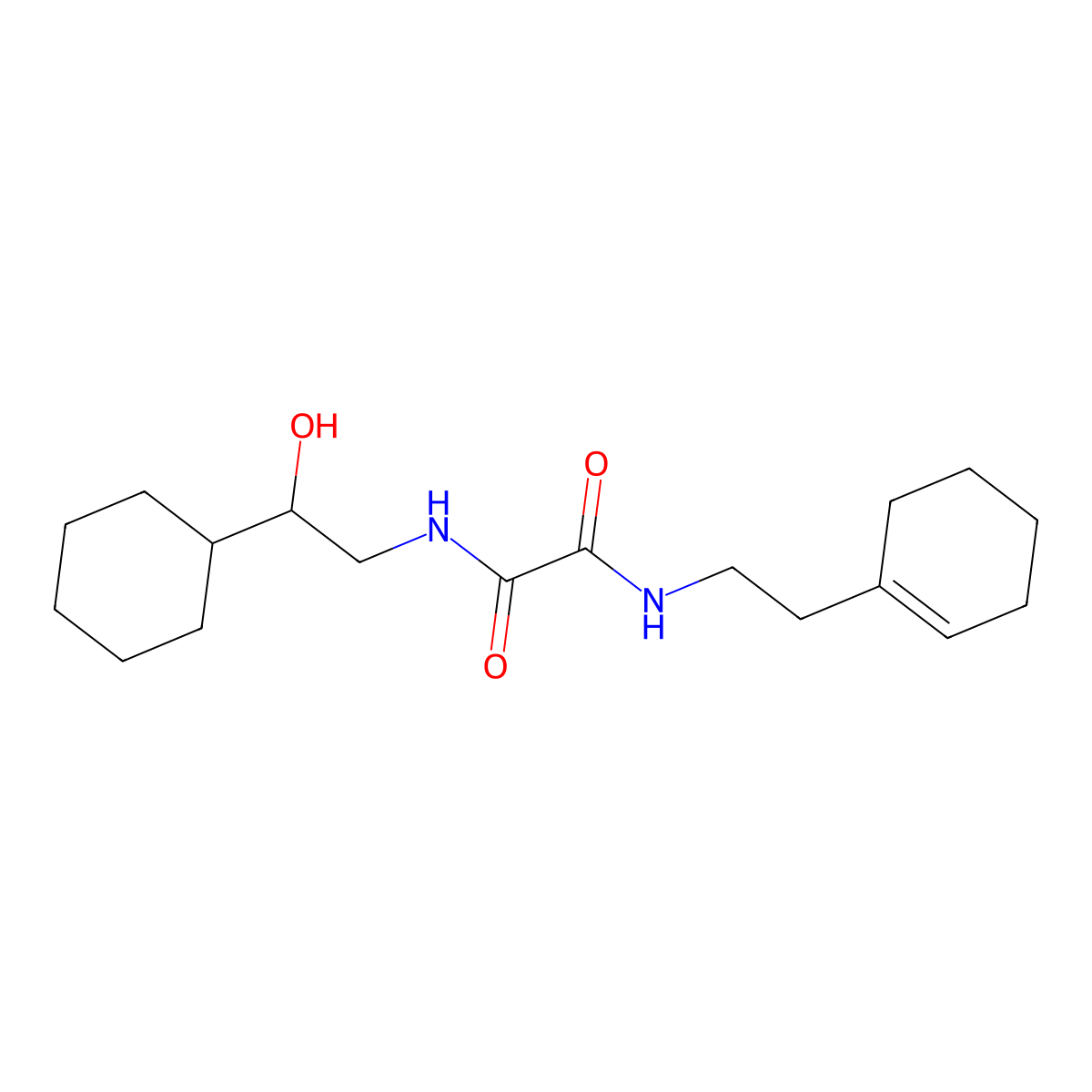 N1-(2-(cyclohex-1-en-1-yl)ethyl)-N2-(2-cyclohexyl-2-hydroxyethyl)oxalamide molecular structure, CAS 1351620-76-2