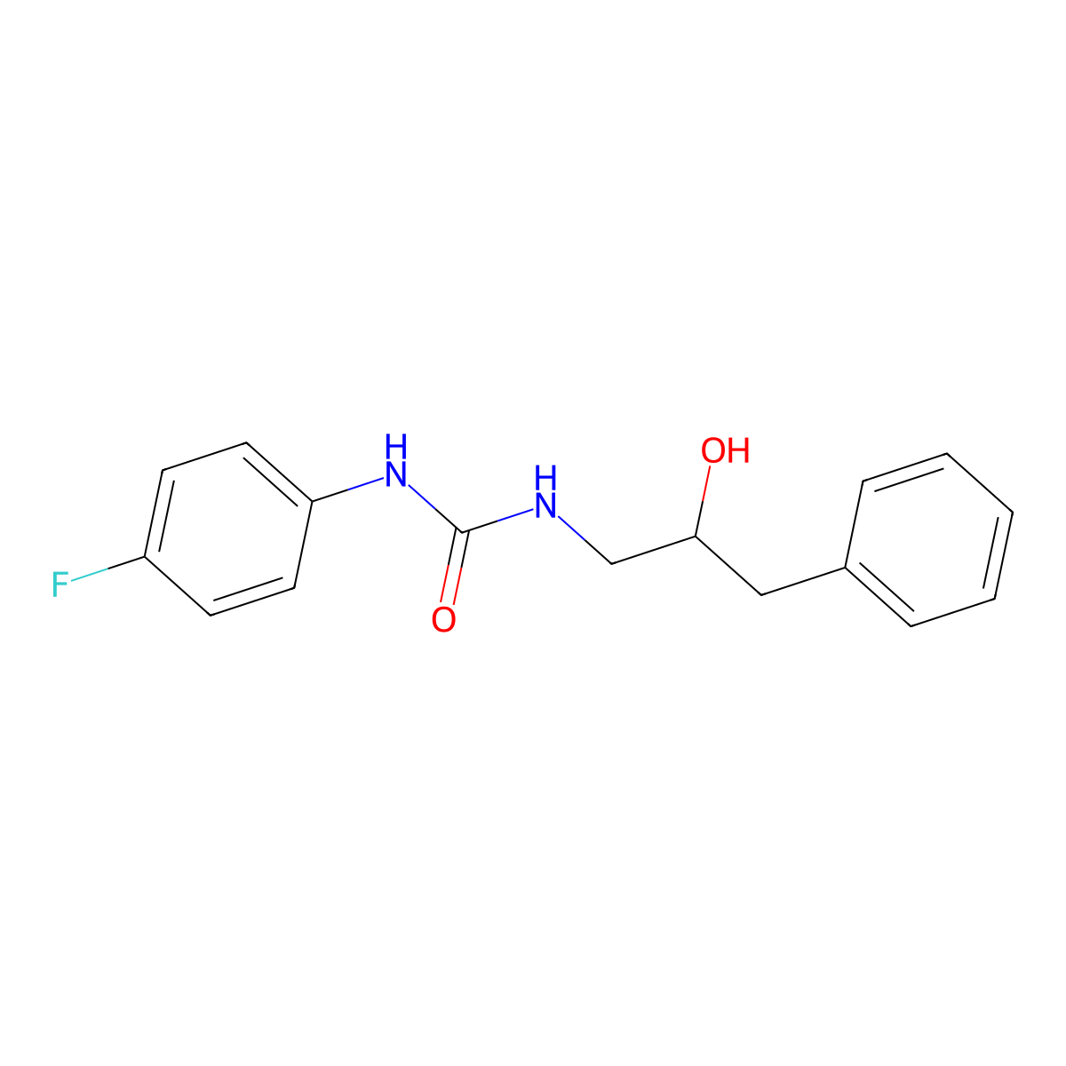 1-(4-Fluorophenyl)-3-(2-hydroxy-3-phenylpropyl)urea molecular structure, CAS 1351621-62-9