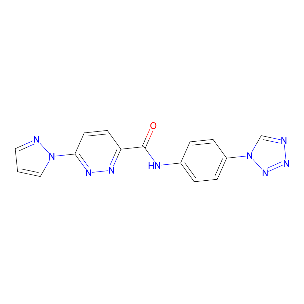 N-(4-(1H-tetrazol-1-yl)phenyl)-6-(1H-pyrazol-1-yl)pyridazine-3-carboxamide molecular structure, CAS 1351622-98-4
