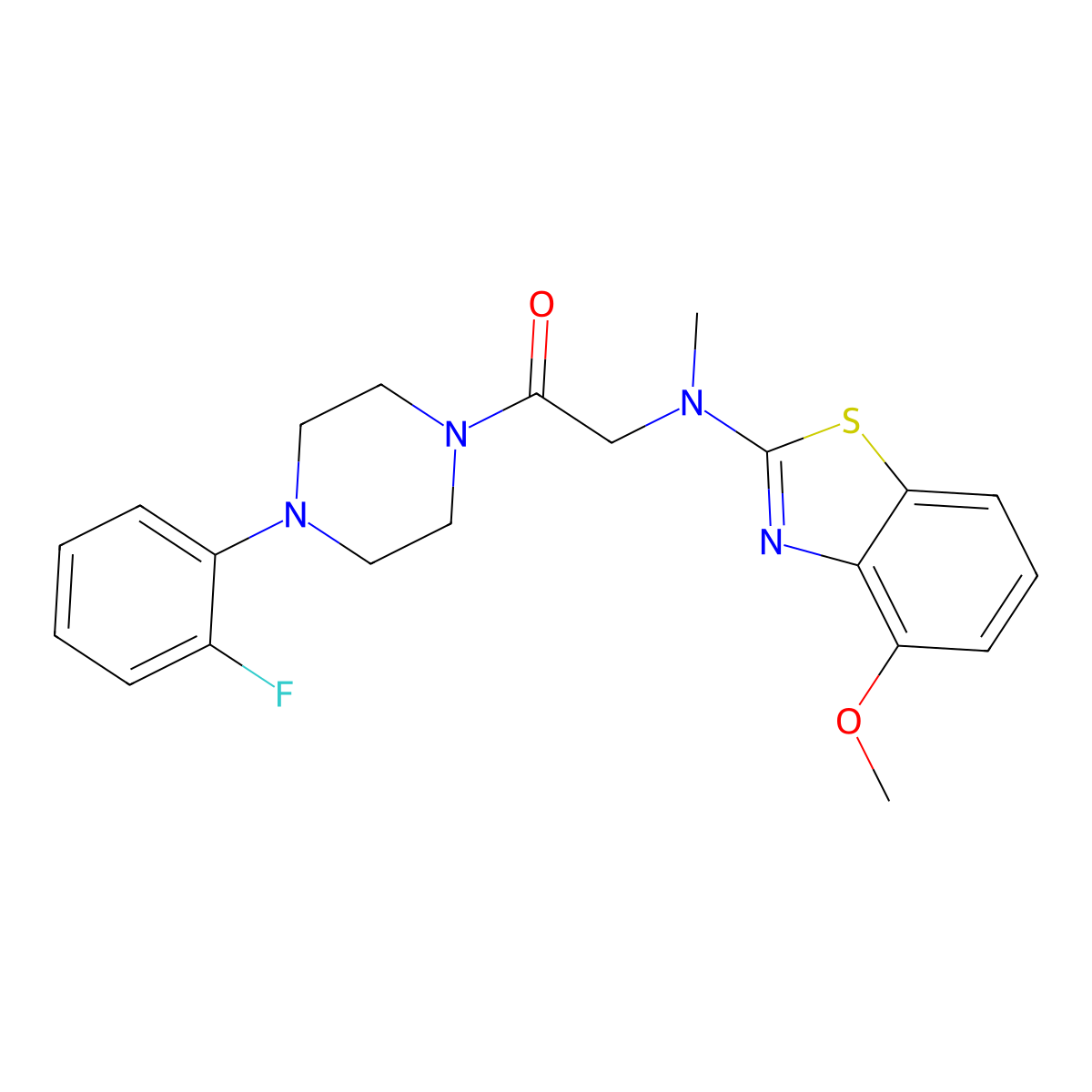 1-(4-(2-Fluorophenyl)piperazin-1-yl)-2-((4-methoxybenzo[d]thiazol-2-yl)(methyl)amino)ethanone molecular structure, CAS 1351630-23-3