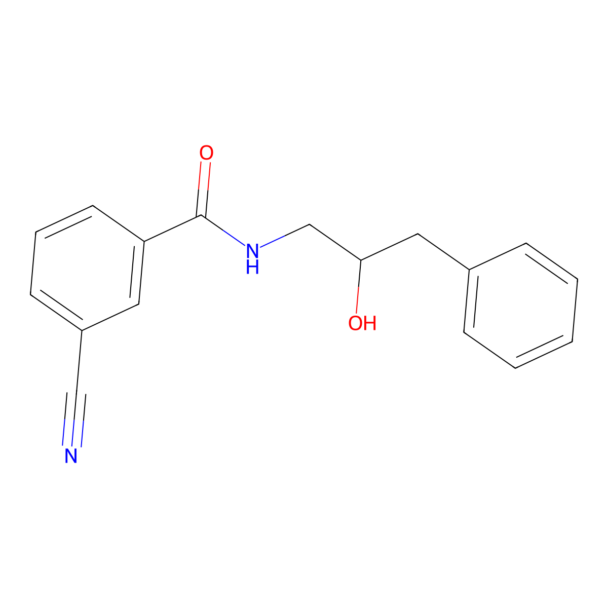 3-cyano-N-(2-hydroxy-3-phenylpropyl)benzamide molecular structure, CAS 1351632-16-0