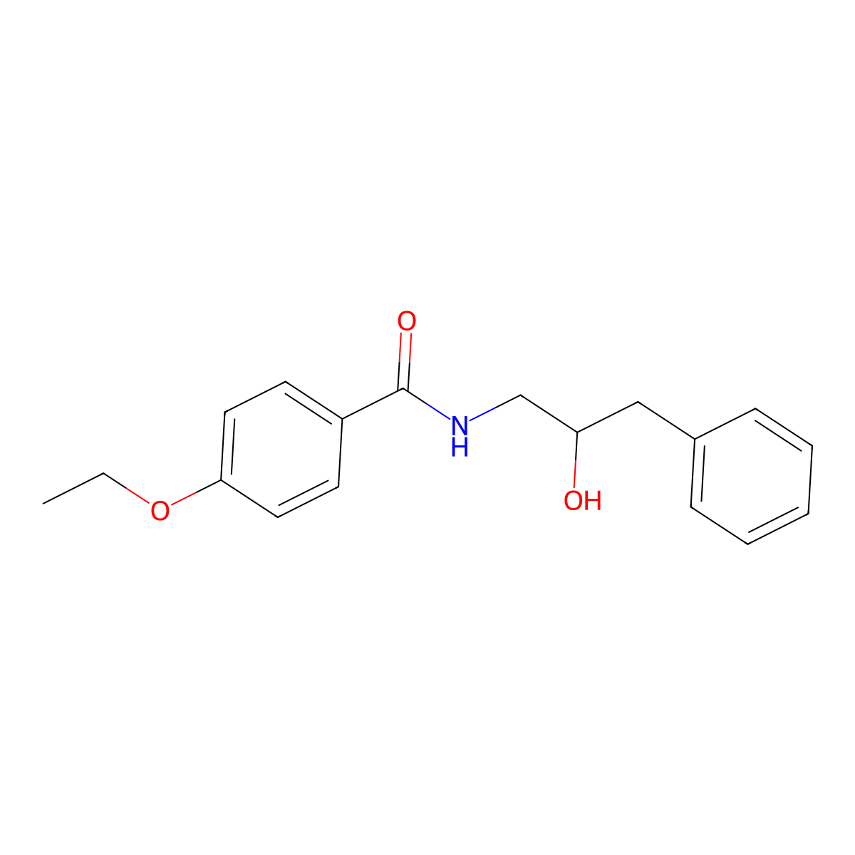 4-ethoxy-N-(2-hydroxy-3-phenylpropyl)benzamide molecular structure, CAS 1351632-23-9