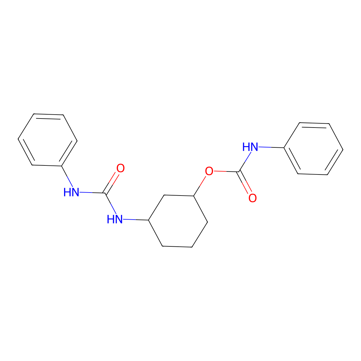 3-(3-Phenylureido)cyclohexyl phenylcarbamate molecular structure, CAS 1351634-81-5