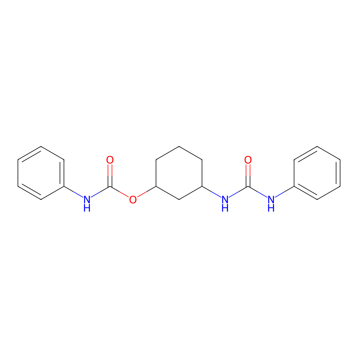 3-(3-Phenylureido)cyclohexyl phenylcarbamate molecular structure, CAS 1351634-81-5