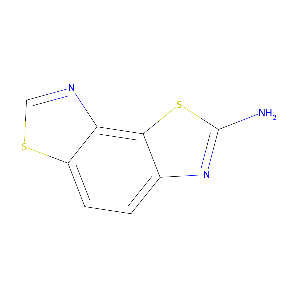 3,10-Dithia-5,12-diazatricyclo(7.3.0.0,2,6)dodeca-1,4,6,8,11-pentaen-4-amine molecular structure, CAS 1351634-83-7